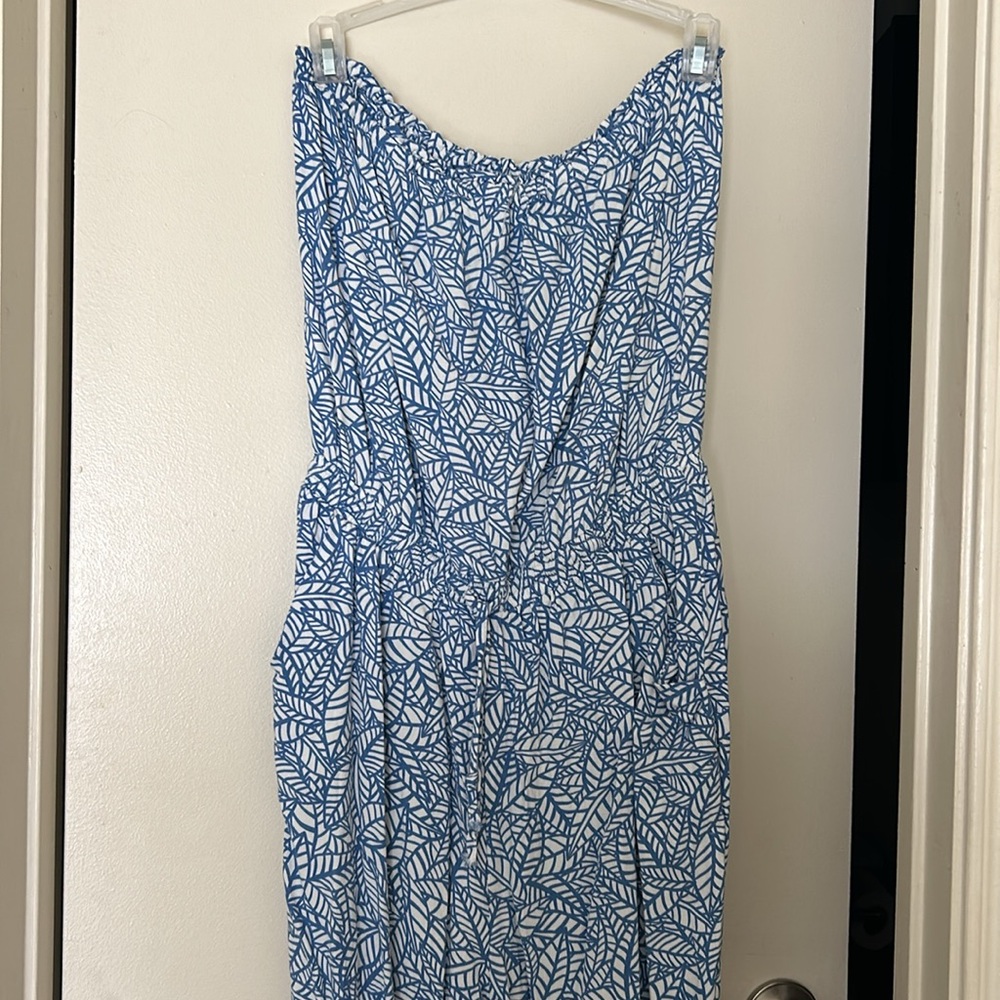 Strapless Pattern Jumpsuit - image 3